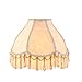 Aspen Creative 30346 Transitional Scallop Bell Shape Lamp Shade in Light Yellow, 4'' Top x 10'' Bottom x 7'' Slant,Slip UNO 33mm
