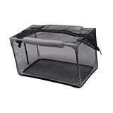 Gralara Aquarium Separation Net Breeding Box Nylon Mesh with Zipper for Fish Spawn Hatchery Lightweight, 42x22x22cm