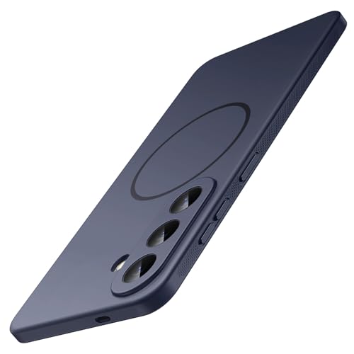 Image of JETech Slim Cover Case for Samsung Galaxy S26, Compatible with MagSafe, Anti-Slip Grip & Full Camera Lens Protection, Soft TPU Protective Phone Cover, Shockproof (Deep Blue)