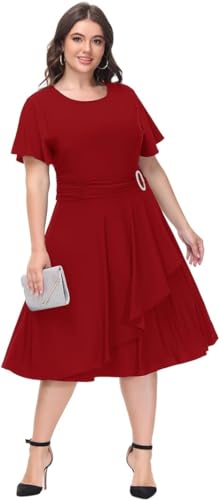 Image of TASHVIKA'S Women's Fit & Flare Midi Dress