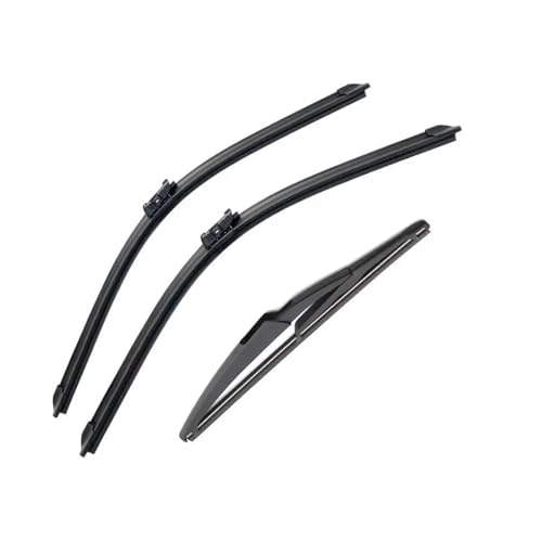 Silenciosas Para Fiat 500L 2012 2013 2014 2015 2016 2017 2018 2019 2020 Limpiaparabrisas Trasero Delantero De Coche Accesorios De Parabrisas De Goma(3 PCS)