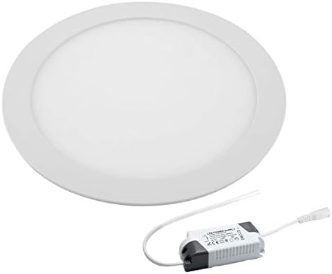 18W LED Round Recessed Ceiling Flat Panel Down Light Ultra slim Lamp Cool White 6500K