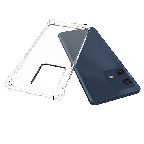 Image of for Moto Edge 40 Neo Case,Moto Edge 40 Neo Phone Case Clear Transparent Reinforced Corners TPU Shock-Absorption Flexible Cell Phone Cover for Moto Edge 40 Neo - Transparent