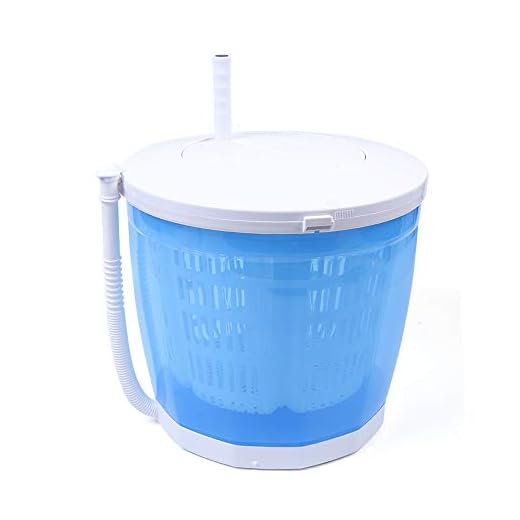 Mini Portable Washing Machine,2 in 1 Manual Non-Electric Washing Machine and Clothes Spin Dryer Mini Traveling Outdoor Washing Machine Compact Washer Spin Dryer(BLUE)