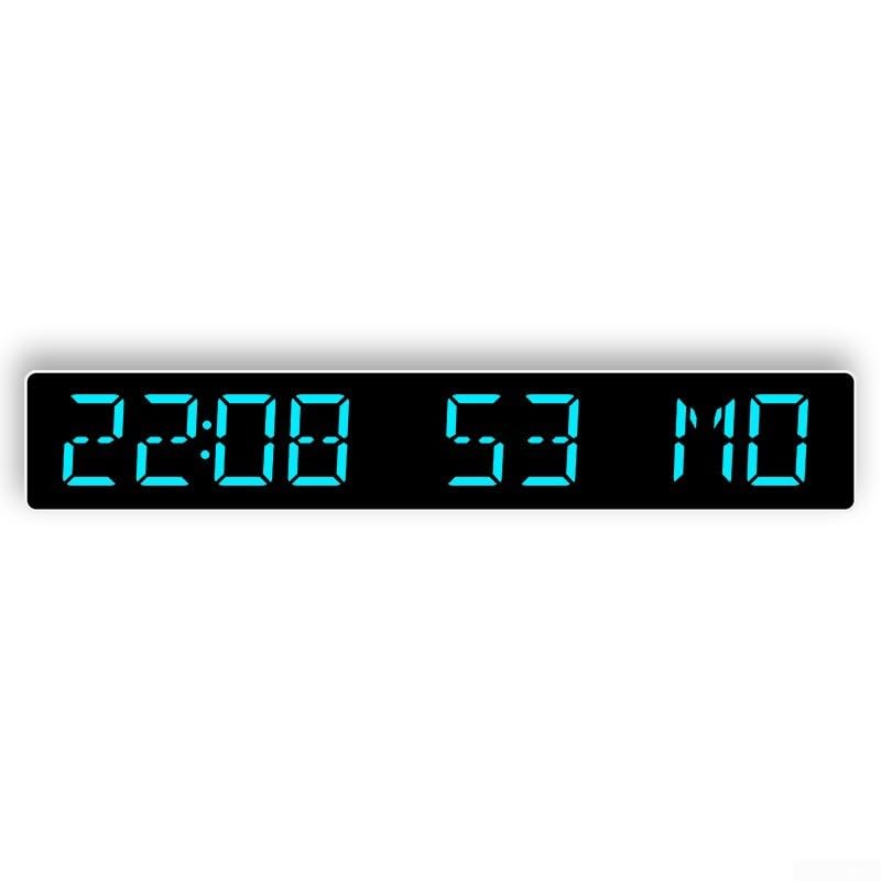 Wireless LED Digital Clock For Desktop With Auto For Time Setting Dual Alarm Function Countdown For Timer Up To 999 Days And 4 Brightness Levels(white blue) โ image 1