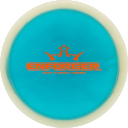 Dynamic Discs Limited Edition Bar Stamp Ricky Wysocki Moonshine Glow Lucid Orbit Enforcer Distance Driver Golf Disc - Colors Will Vary