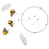 Décoration suspendue de style nordique : l'ornement est fait de , qui peut résister à une utilisation à long terme, décoration suspendue en forme d'abeille en tricot