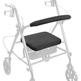 KUAZIDAR Rollator Walker Cover - Rollator Walkers Seat and Backrest Covers, Removable and Washable, Rollator Walker Cushion, 1 Count, Black