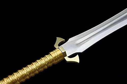 Sword Kung Fu Spear HRC60 Manganese Steel Blade Wu Shu Sword Detachable