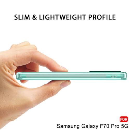 Image of TheGiftKart Back Cover Soft Case for Samsung Galaxy F70 Pro 5G | Best Camera Protection | Inbuilt Dust Plugs & Anti-Slip Grip | Ultra Clear Slim Cover Case for Samsung F70 Pro (Silicone, Transparent)