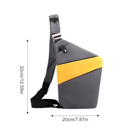 Bandolera ligera de hombre para actividades al aire libre con protección impermeable. 5