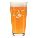 MIP Brand 16 oz Beer Pint Glass The Legend Has Retired 2025 Retirement Gift
