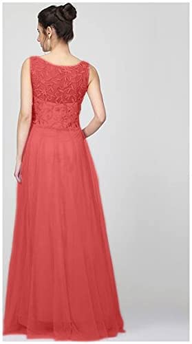 Patlani Women's Net Fit And Flare Knee Length Dress (All Over-New_Red_Medium