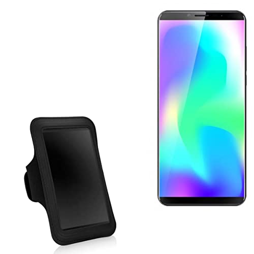 BoxWave Case Compatible with Cubot X19 - Sports Armband, Adjustable Armband for Workout and Running for Cubot X19 - Jet Black