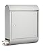 MEFA 844020M Topaz 844 Letterbox with Newspaper Holder Stainless Steel with Safety Lock Size 430 x 340 x 150 mm, Stainlesssteel