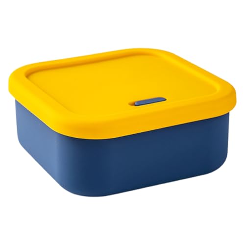 Vgvgaj - Contenedores de silicona reutilizables, con válvula de ventilación, recipientes para alimentos latas, para lavavajillas, congelador, preparación, comida en casa, escuela