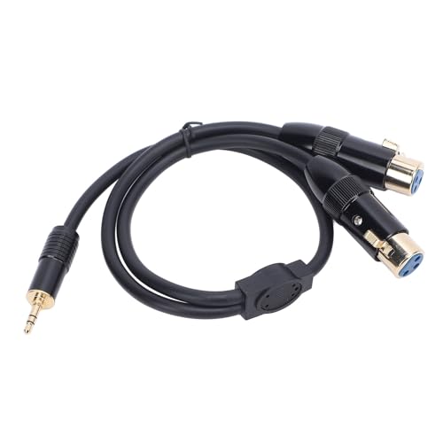Cable Zunate 3.5mm macho a 2 XLR hembra 0.5 m miniatura 1