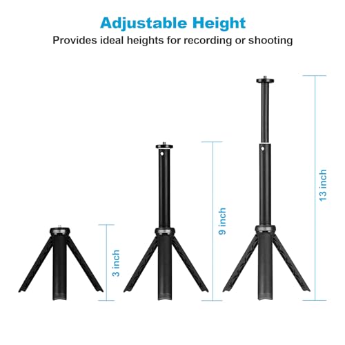 Image of Lightweight Mini Tripod for Camera /Phone /Webcam, NexiGo Extendable Tripod Stand Compatible with NexiGo Logitech Webcam C920 C922 Brio iPhone /Android /Camera, for Vlogging, Live Streaming, Zoom Meeting