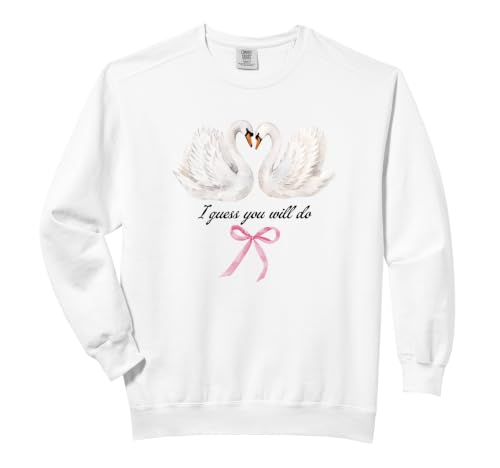 I Guess You Will Do Ribbon Valentine's Day Comfort Colors Adult Sweatshirt