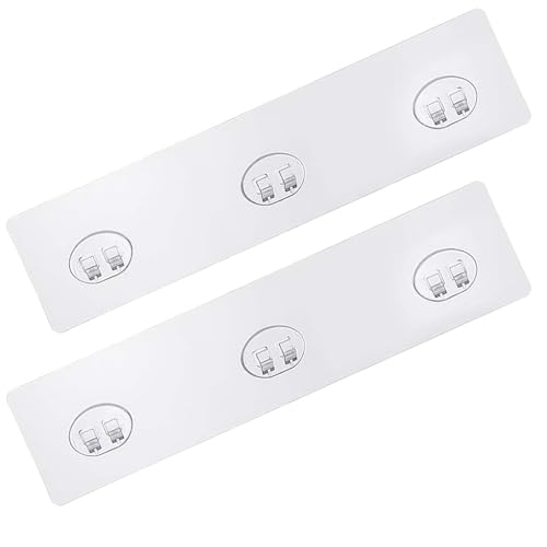 Onlianan 2 Pcs Shower Caddy Adhesive Replacement, No Drilling Heavy-Duty Adhesive Stickers Replacement for Shower Caddy Shelves Bathroom Storage, Wall Mount Sticker Strips Pads