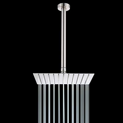 Kes 12 Inch Ceiling Mount Shower Arm With Shower Flange Escutcheon For Shower Head Brass Brushed Nickel, Psan102-Bn #TOP1