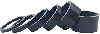 Easyou Carbon Fiber Bicycle Headset Spacer Pack of 6 for 1-1/8 Inch 20mm
