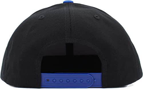 Image of KBETHOS Classic Snapback Hat Blank Cap Underbrim Cotton Wool Blend Flat Visor Adjustable Unisex