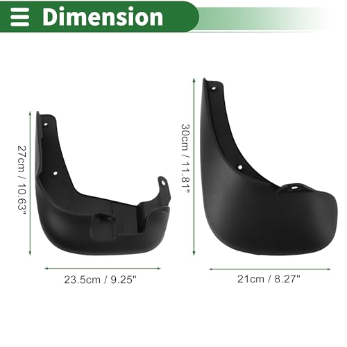 Image of Motoforti Mud Flaps Splash Guards Mud Guards for Hyundai SANTAFE 2006-2012 W /Mount Accessories