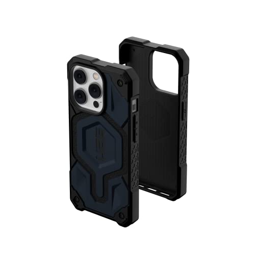 URBAN ARMOR GEAR UAG Designed for iPhone 14 Pro Case Blue Mallard 6.1" Monarch Pro Built-in Magnet Compatible with MagSafe Charging Rugged Shockproof Dropproof Premium Protective Cover
