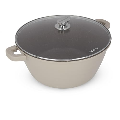 Casseruola 36 cm con coperchio I Giganti design taupe