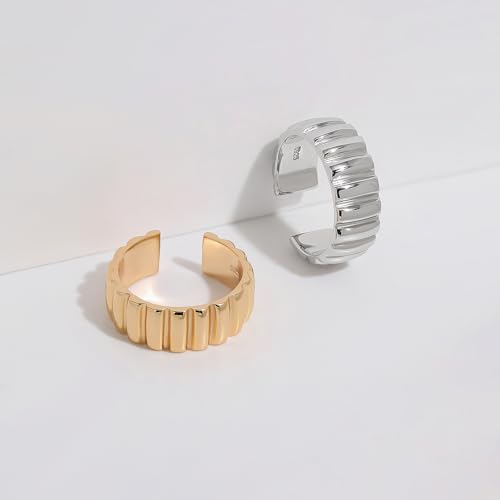 Bague ouverte taille réglable argent 925 anti-stress
