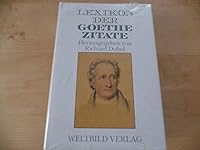Lexikon Der Goethe Zitate 3893504826 Book Cover
