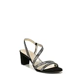 Naturalizer Womens Vanessa2 Rhinestone Embellished Strappy Heeled Sandal ,Black,8M