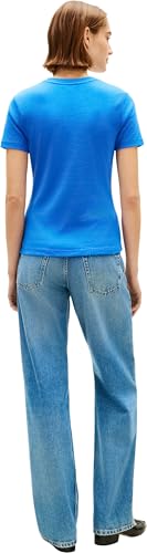 Tommy Hilfiger Damen T-Shirt Kurzarm Slim Cody Rundhalsausschnitt, Blau (Blue Orbit), L – Ansicht 3