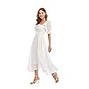 RYIposha-Women-Vintage-Elastic-Square-Neck-Ruffled-Half-Sleeve-Summer-Backless-Beach-Flowy-Maxi-Dresses R.YIposha Women Vintage Elastic Square Neck Ruffled Half Sleeve Summer Backless Beach Flowy Maxi Dresses,8-10,White
