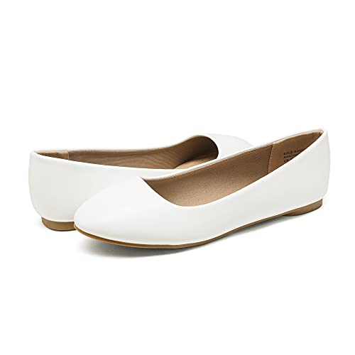 Image of DREAM PAIRS Women's Sole-Simple Ballerina Walking Flats Shoes
