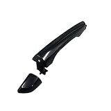 HUYILUN0104 Front Or Rear Right Passenger Exterior Door Handle Black Compatible with Hyundai Elantra 2017-2022