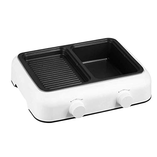 OQHAIR Mini Cocina Caliente u Caldera eléctrica para Hornear Multifuncional sartén para el hogar Asar y cocinar Integrado de Doble propósito