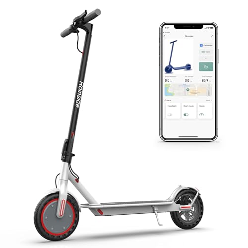 Electric Scooter - 8.5' Solid Tires, 350W Motor, Up to 19 MPH and 21 Miles...