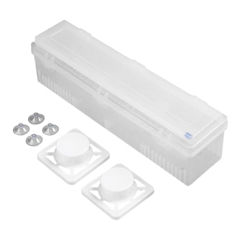 Dispenser di pellicola adesiva - Taglierina per diapositive per involucri per alimenti Dispenser riutilizzabili | Organizer per confezioni alimentari per la casa con taglio