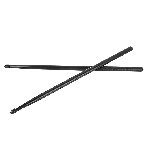 Juego de baquetas para ejercicio con punta de nailon, instrumento de percusión portátil, para principiantes (negro) miniatura 7