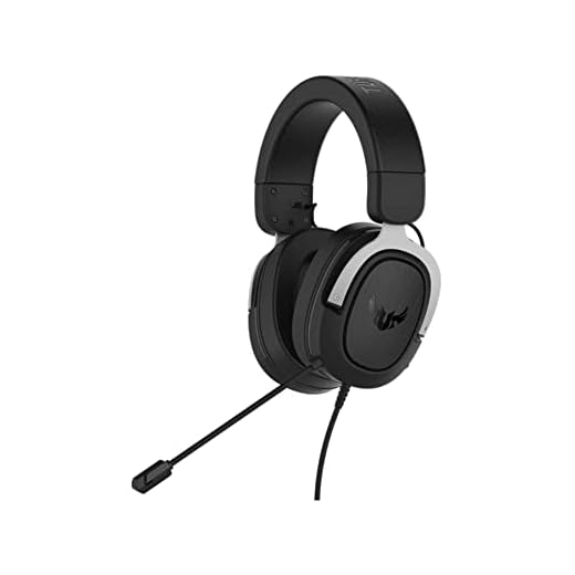 Asus TUF Gaming H3 Casque compatible avec PC, Mac, PS4, Nintendo Switch, Xbox One et téléphones Portables avec Son Surround 7.1, Basses puissantes, Design léger, Argent
