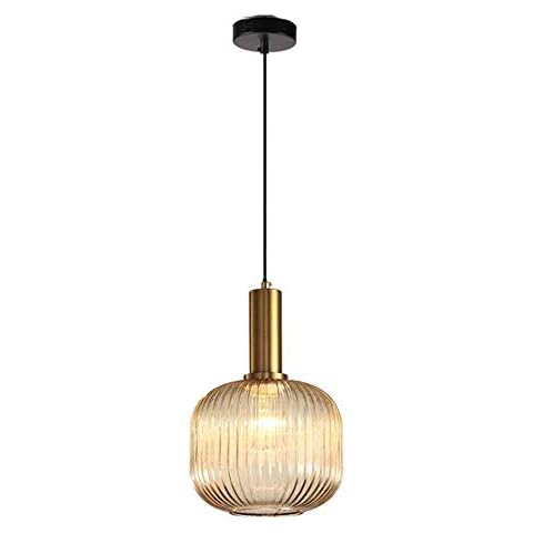MZStech Modern Amber Glass Pendant Light Cover
