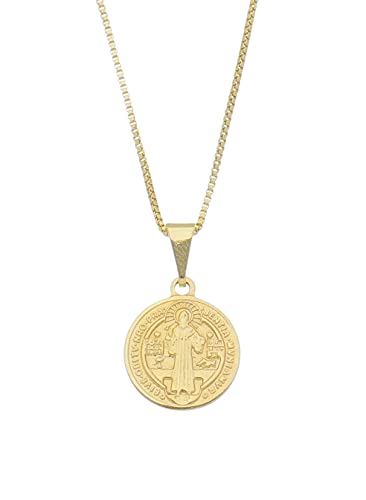 Colar com pingente - Medalha São Bento