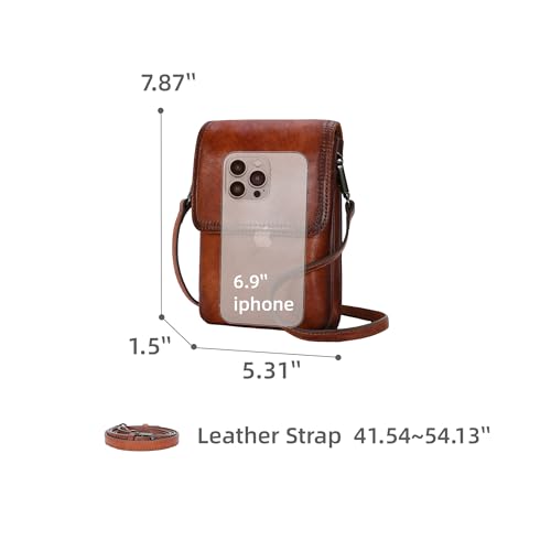 Iswee Anti-Theft Leather Crossbody Bag