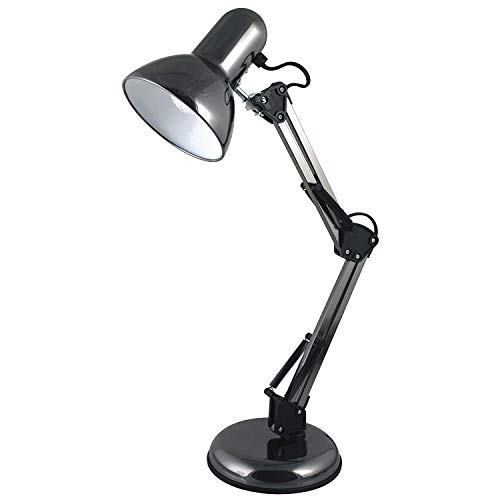 Preisvergleich Produktbild XDLUK Schwenkarm-Schreibtischlampe, Tablelamp, Metallkonstruktion, Verstellbare Schatten Position, Architektur Lampe Für Büro / Haus / Schlafsaal-Schwarz