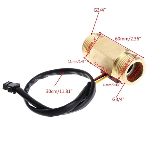 Capteur de débit d'eau G3/4 DN20 1-30 L/Min pour mesure précise de liquide