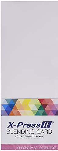 Copic Marker X-Press Blending Card 8.5-inch x 11-inch 125/Pkg-White, Other, Multicoloured
