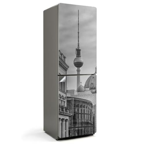 Sticker frigo 60x190 cm auto-adhésif anti-salissure décor urbain