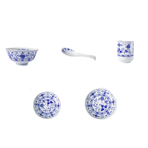 Cuencos de arroz vintage, vajilla de cerámica, cuenco de arroz, vajilla de cerámica minimalista, exquisita, práctica y redonda, de estilo japonés, esmaltada.